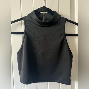 bebe Black Sleeveless Bodysuit